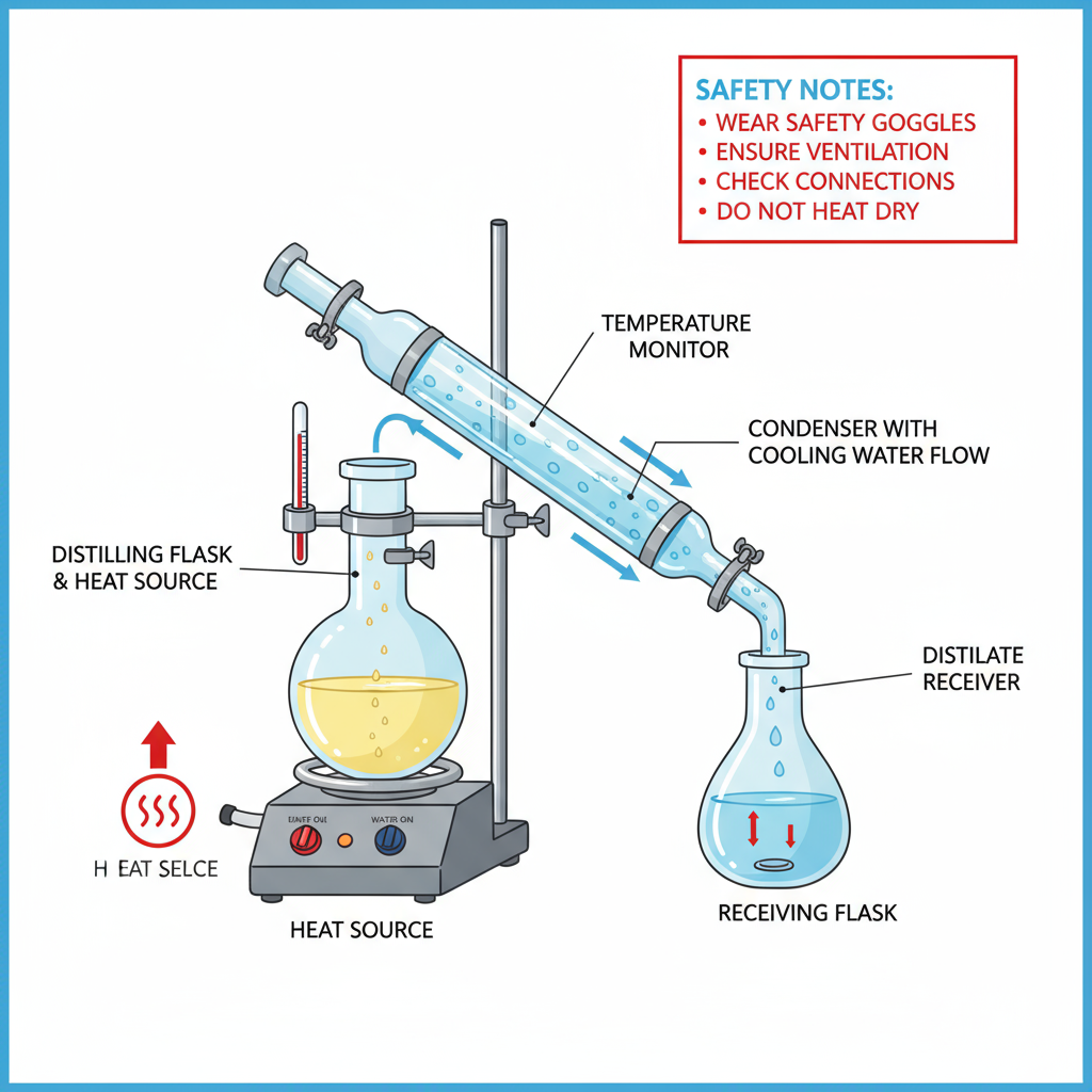 Chemistry Lab Apparatus Distillation Transparent Diagram